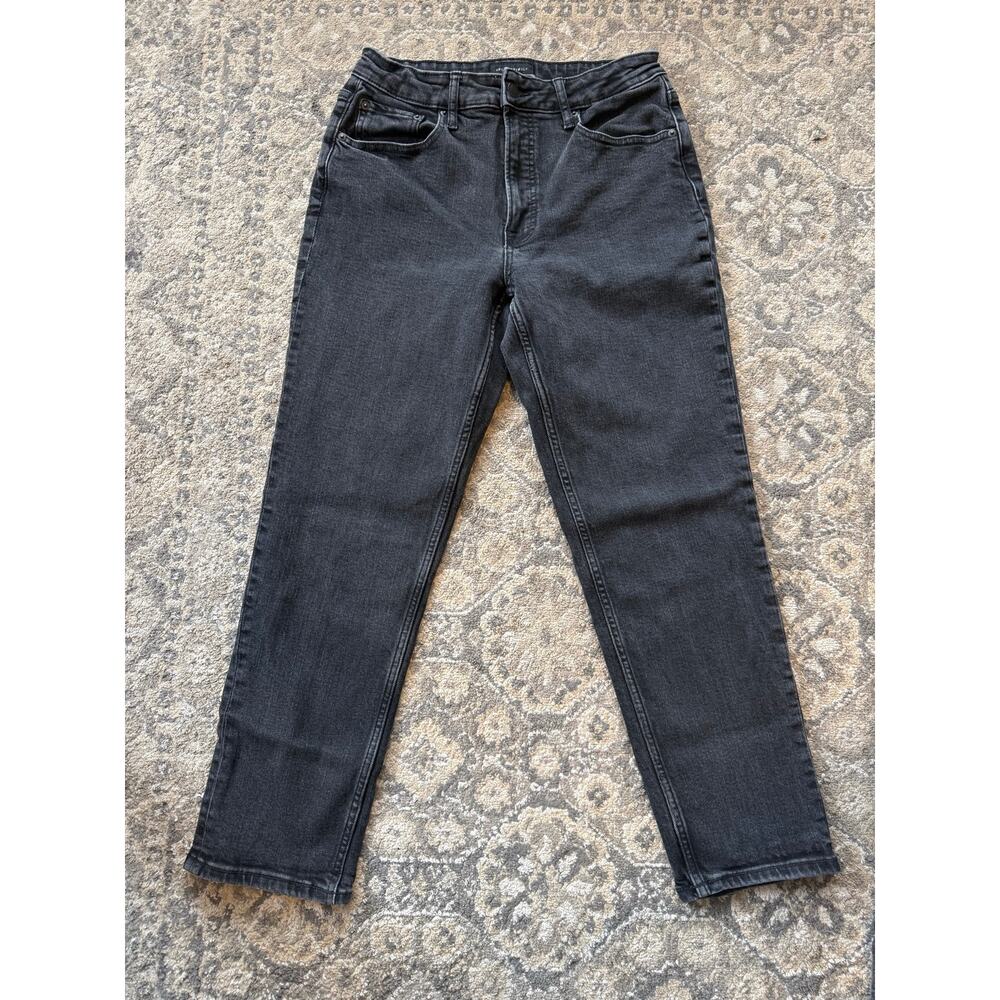 Free Assembly 90’s Straight Jeans Women’s Size 8 Gray Stretch Denim High Rise
